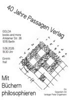 Im Gespräch mit PETER ENGELMANN  Mit Büchern philosophieren