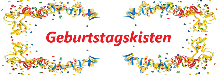 Geburtstagskisten Kommen Sie mit Ihrem Kind in unsere Buchhandlung und füllen Sie eine Kiste mit allen Wunschgeschenken!