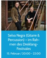 KKF Dornhan präsentiert: SELVA NEGRA  Gitarre + Percussion