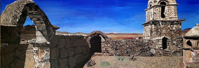 Die „Kleine Kellergalerie“ im Kinderhauser Buchzentrum lädt vom 1. März bis zum 18. April zu einer künstlerischen Weltreise ein. Jochen Schindelmeiser hat die Erlebnisse und Eindrücke seiner Reisen in farbenfrohen Bildern festgehalten.