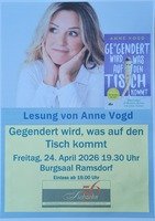 Lesung mit Anne Vogd " Gegendert wird, was auf den Tisch kommt"