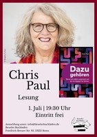 Flyer Lesung Chris Paul