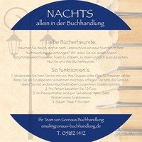 Nachts in der Buchhandlung