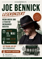 reinGEhört | Lesekonzert im Literatourcafé: Joe Bennick