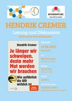 HENDRIK CREMER Buchvorstellung und Diskussion (Moderation: Marcel Komusin)