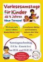 Vorlesesamstag für Kinder ab 4 Jahren