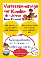 Vorlesesamstag für Kinder ab 4 Jahren