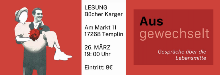 Die Autorin Doreen Mechsner liest aus ihrem Buch "Ausgewechelt".

Donnerstag, den 26.03.2026, 19:00 Uhr.

Anmeldung bitte direkt in der Buchhandlung.