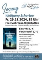 Lesung Black Forest von Wolfgang Schorlau