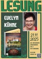 Plakat Lesung Evelyn Kühne