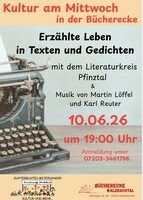 Kultur am Mittwoch mit den Literaturkreis Pfinztal