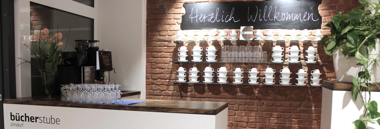 Café Theke in der Bücherstube