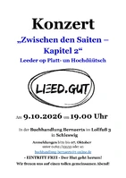 Konzert "Zwischen den Saiten - Kapitel 2" Leeder op Platt- un Hochdüütsch