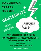 Geistesblitz- Flyer