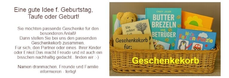 Eine gute Idee für Geburt, Taufe,
Geburtstag oder Hochzeit!

Wir beraten Sie gerne.

Ihr Buchladen-Team