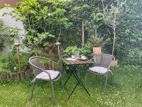 Das Lesecafé im Garten der Bücherstube öffnet seine Tore