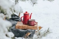 Weihnachtliches Bücherpicknick
