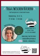 Flyer Yoga zwischen Büchern 30.07.