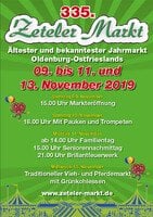 Zeteler Markt 2019 - Sonntag geöffnet