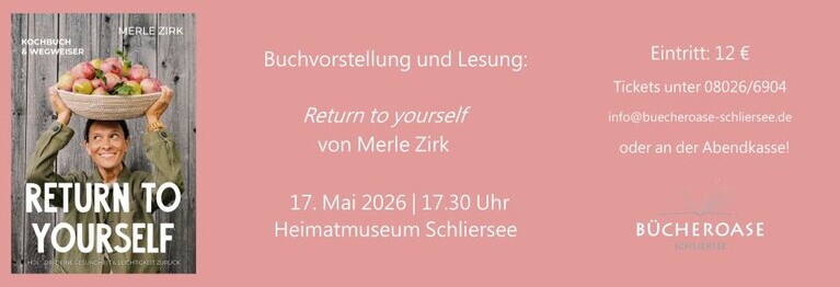 Lesung mit Merle Zirk: Return to yourself | 21.05 | 17.30 Uhr