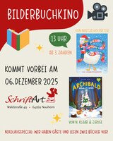 Bilderbuchkino im SchriftArt mit 2 weihnachtlichen Kinderbüchern