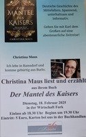 Lesung mit Ch.Maus zum Buch "Der Mantel des Kaisers"