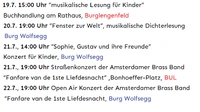 Musikalische Lesung für Kinder