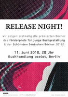 RELEASE-NIGHT! Die Schönsten Deutschen Bücher 2018.