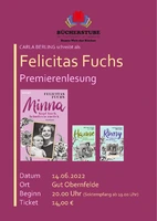 Premierenlesung: Carla Berling liest als "FELICITAS FUCHS"