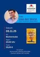 LUTZ VAN DER HORST - "Konfetti Blues" Lesung und Gespräch