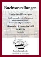 Flyer Buchvorstellungen November