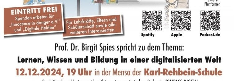 Lernen, Wissen und Bildung in einer digitalen Welt interassant für Jugendliche, Eltern und pädagogische Fachkräfte - im Podcast hören