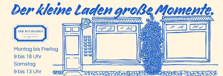 silhouette des buchladens auf hellem hintergund