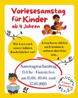 Vorlesesamstag für Kinder ab 4 Jahren