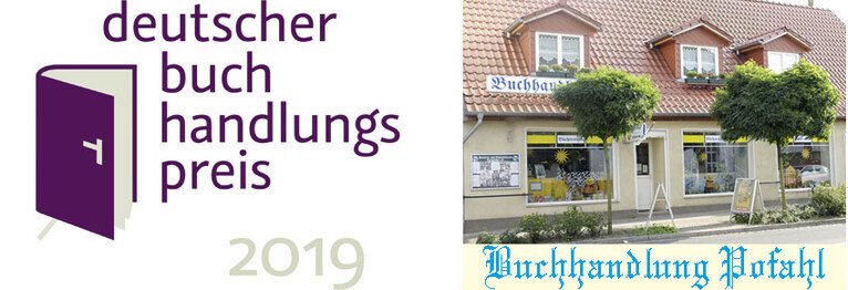 Ausgezeichnet... Für unsere kreativen Ideen und die innovativ geführte Buchhandlung Pofahl in Torgelow, wurden wir mit dem Deutschen Buchhandlungspreis 2019 ausgezeichnet.