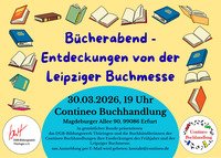 Informationen zu unserem Bücherabend am 30.03.2026