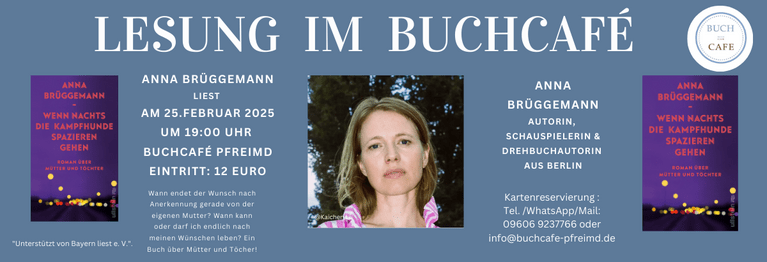 Anna Brüggemann liest im BuchCafé 