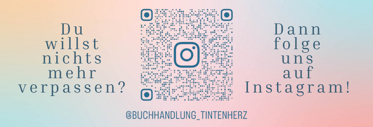 QR Code zum scannen für unseren Instagram Account und der Hinweis uns zu folgen um nichts zu verpassen