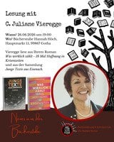Flyer zur Lesung von C. Juliane Vieregge