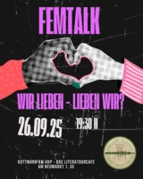 FemTalk im Literatourcafé „WIR LIEBEN – LIEBEN WIR?“