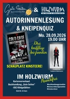 AUSVERKAUFT!! Premierenlesung & Kneipenquiz - Franziska Franz liest aus ihrem neuen Frankfurt- Krimi "Cold Case Dichterviertel"  !! Mit Schauplatz Königstädten !!