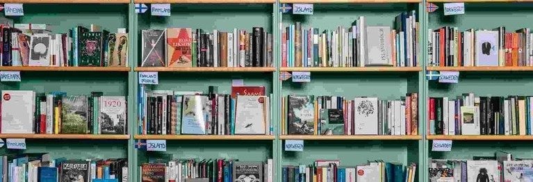 Literatur der 8 nordischen Länder, einige Bücher second hand auch im ORIGINAL. UNSERE NORDWAND!