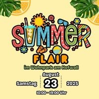 Plakat für Hofwall Sommerfest