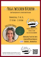 Flyer "Yoga zwischen Büchern" am 25. Juni 2026