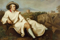 Goethe, Tischbein und der linke Fuß