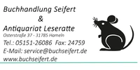 Logo der Buchhandlung Buchhandlung Seifert und Antiquariat Leseratte