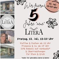 Jubiläum: Wir feiern 5 Jahre "neue" Litera!