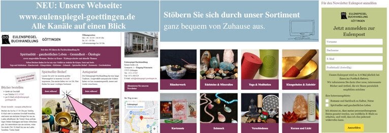 Newsletter & Nonbook-Katalog Bleiben Sie mit unserem persönlichen Newsletter immer auf dem Laufenden!

Wir informieren Sie über Neuzugänge im Sortiment, sowie unsere persönlichen Buchempfehlungen.